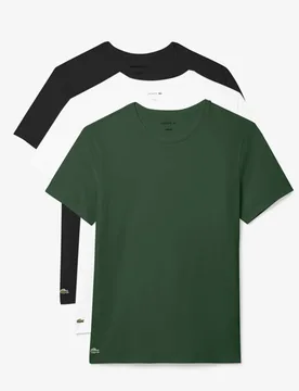 Pack Pure Cotton Jersey Loungewear Tops Green Mix male - Lacoste - FashionsVida