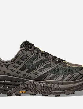 Speedgoat 2 Trail Shoes in Black/Asphalt Grey, Size 4 - HOKA - FashionsVida
