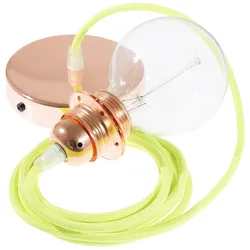 Cables Lampe Suspendue Pendel Pour Abat-jour Rf10 1 M Neon Orange / Copper One Size