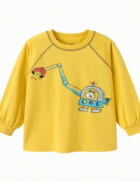 Camiseta de manga larga Balabala Kids 2026 Otoño Nueva Estampada Casual Unisex 3-4Y - Shein - FashionsVida
