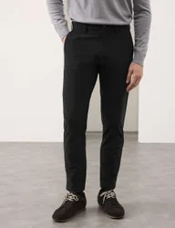 Performance Tapered Fit Technical Trousers Black male