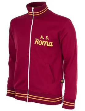 Sweatjacke mit Reißverschluss AS Roma 1974/1975 - Rouge - male - Size: S - Copa Football - FashionsVida