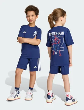 SET SPORTIVO MARVEL SPIDER-MAN 6-7A Dark Blue / White - Adidas - FashionsVida