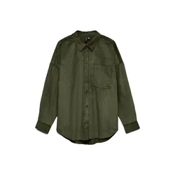 Camicia A Maniche Lunghe Sanne Courderoy Forest Night XL
