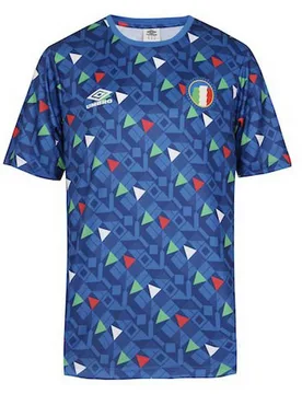 T-shirt à Manches Courtes Italy All Over Print World Cup Regal Blue S Homme - Umbro - FashionsVida