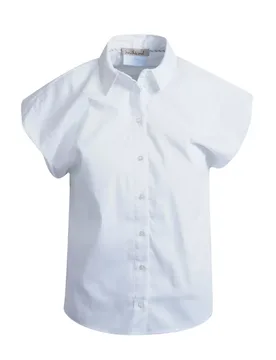 BALLOON SLV HEM SHIRT BLOUSE female - M - FashionsVida