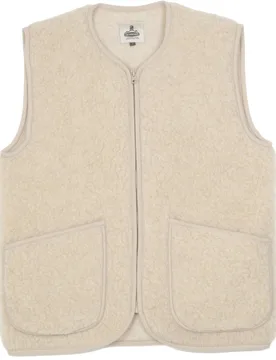 Veste sans manches en laine - Vest Pepitko Beige en Laine - Taille XL - ColdBreaker - FashionsVida