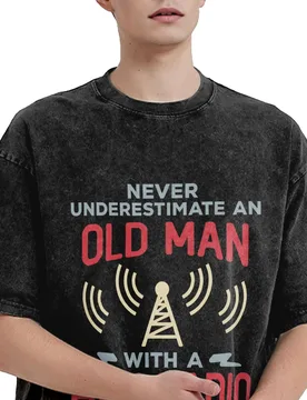 Ham Radio Operator Amateur Radio Washed T-Shirt Man Retro Casual T-Shirts Beach O Neck Fashion Tee Shirt Design Big Size Tops - Aliexpress - FashionsVida