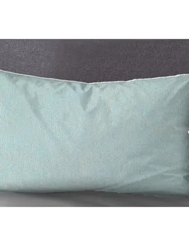 Melange-Flanell Kopfkissenbezug MELANGE UNI ciel, 40x60 cm - Biberna - FashionsVida