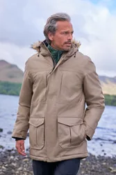 Gorge Mens Waterproof Long Jacket - Grey - Grey - Size: L