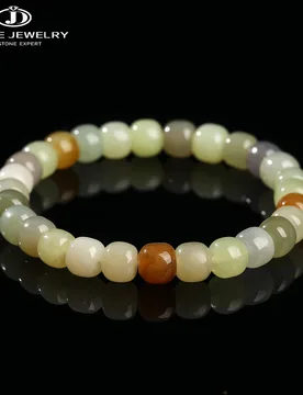 JD Natural Stone Colorful Hetian Jade Duobao Nephrite Bracelet Women Charm Lucky Reiki Healing Stretch Bangles Hand String Gift - Aliexpress - FashionsVida