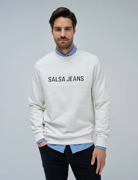 Sudadera de hombre con logo - Salsa Jeans - FashionsVida