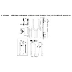 Couronne D´amortisseur De Compression/paragon A1 Or
