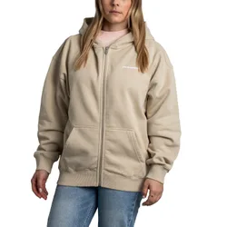 Ramira Oversized Sweat Jacket Washed Light Beige S Damen
