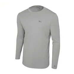 Vaportek Solid Uv Long Sleeve T-shirt Grey M Men