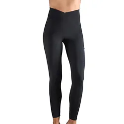 Cross Pocket Leggings Black S