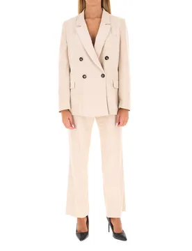 Tailleur doppiopetto CHAMPAGNE 48 - Diana Gallesi - FashionsVida