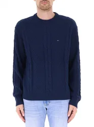 Maglione lavorato BLU NAVY L