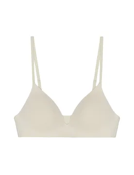 Soutien-gorge sans armatures WIRELESS PLUNGE BRA soft vanilla crème 36B - Basics - FashionsVida