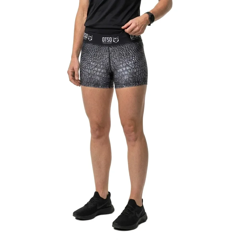 Pantaloni Corti Black Snake Black S - OTSO - FashionsVida