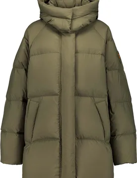 Doudoune mi-longue ceinturée et isolante en duvet naturel - Pame Khaki - Taille S - Kaki - Gertrude - FashionsVida