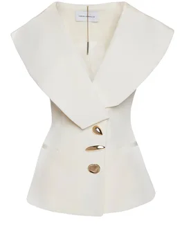 GILET CON BOTTONI ORO - Simona Corsellini - FashionsVida