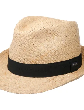 Mantigo Trilby Raffia Hat by - nature - Female - Size: M (56-57 cm) - Lipodo - FashionsVida