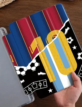 Pieza Funda protectora para tableta con patrón de logotipo de camiseta de equipo de fútbol #10, compatible con iPad 10.2 pulgadas 10ª generación/ - Shein - FashionsVida