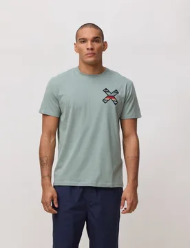 Camiseta de hombre de 100% algodón orgánico classic mint - Blue Banana - FashionsVida