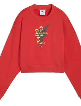Sweat-shirt Road To Unity Oversized Graphic Red Fire XS - Puma Select - FashionsVida