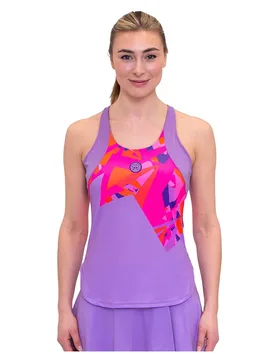 Spike Sleeveless T-shirt Lilac / Pink M Women - Bidi badu - FashionsVida