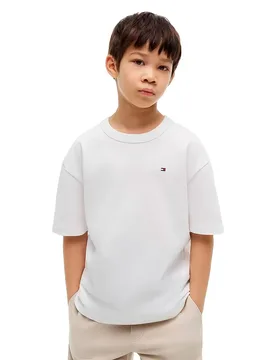 T-shirt à Manches Courtes Kb0kb10515 White 12 Années Garçon - Tommy hilfiger - FashionsVida