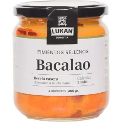 Pimientos rellenos de bacalao