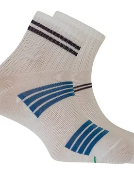 Punto - Pack de 2 pares de calcetines de hombre de algodón deportivos en color - Punto Blanco - FashionsVida