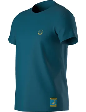 Climbing on the moon camiseta montaña manga corta hombre Azul (XXL) - La Sportiva - FashionsVida