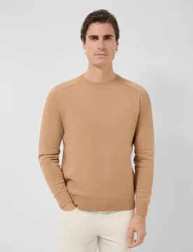 Jersey algodón de hombre cuello redondo estructura high twist - Roberto Verino - FashionsVida
