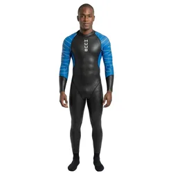 Owc Long Sleeve Neoprene Wetsuit Black / Blue ML Men