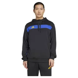 Sweat à Capuche Tiro 25 Essentials Black / Semi Lucid Blue / Crew Yellow S