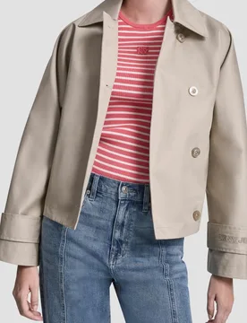 Gabardina de mujer corta - DKNY Jeans - FashionsVida