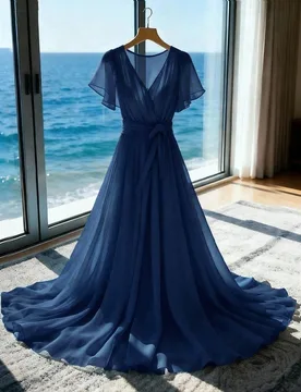 Nuevo vestido de gasa elegante y fluido para mujer, de primavera/verano S - Shein - FashionsVida