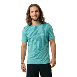 Game 1 Short Sleeve T-shirt Aqua Sky / Aventurine Green L