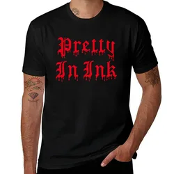 Pretty In Ink Blood Drip T-Shirt t shirt for man 100 percent cotton T-Shirt