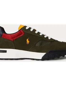 Zapatillas ELDRIDGE de hombre tipo running bajas en piel - Polo Ralph Lauren - FashionsVida
