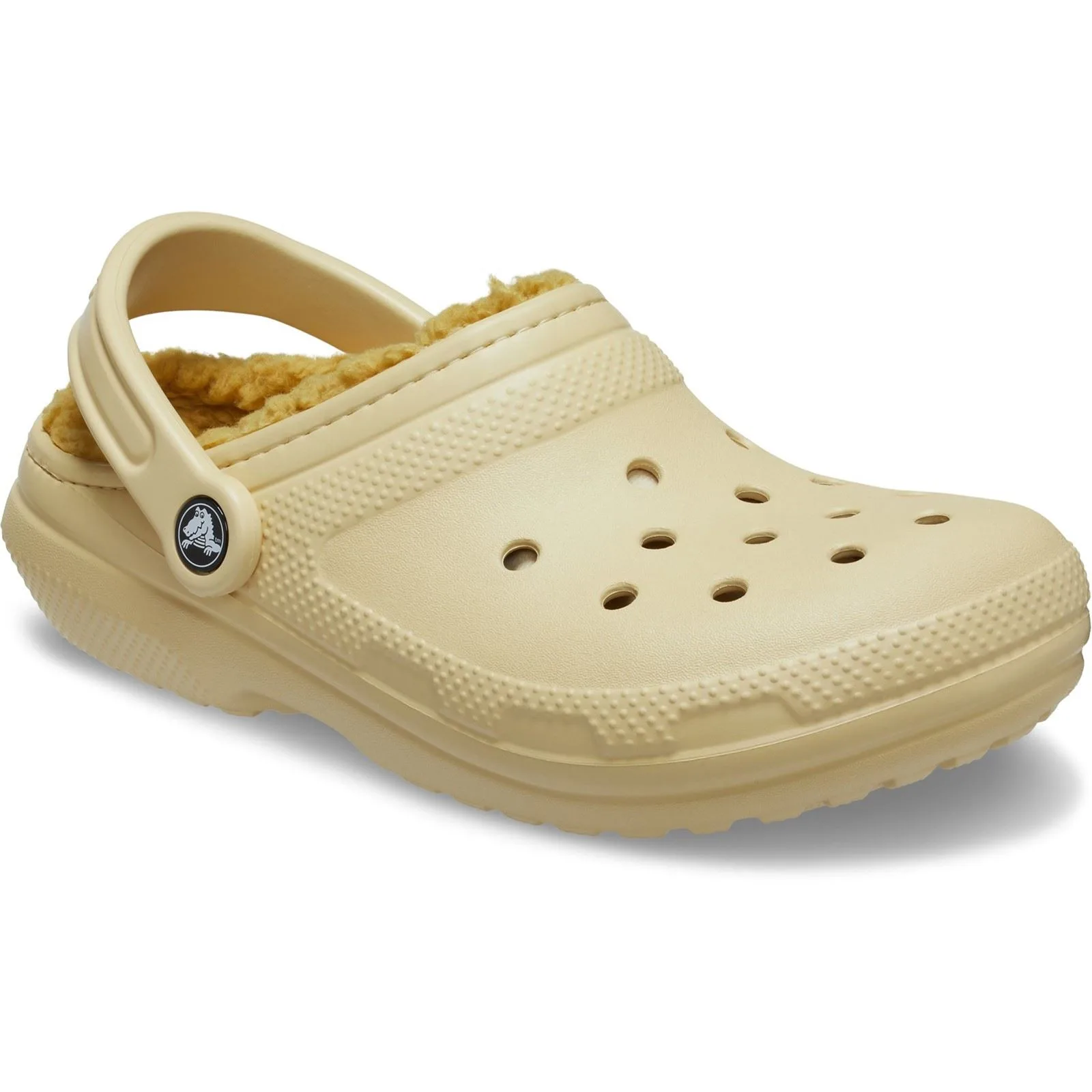 Classic Lined Thermoplastic Mens Sesame Clogs - Beige Resin - Size Uk 6 - Crocs - FashionsVida