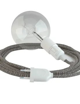 Cables Suspension Luminaire Rd64 Lozenge 3 M Anthracite / White One Size - Creative - FashionsVida