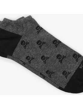 Calcetines tobilleros de hombre estampados con puntera a contraste - Scalpers - FashionsVida