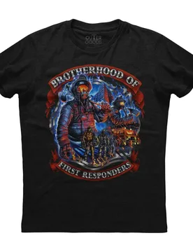 Brotherhood of First Responders Creative Design Fireman Shirt. Summer Cotton O-Neck Short Sleeve Mens T Shirt New S-3XL - Aliexpress - FashionsVida