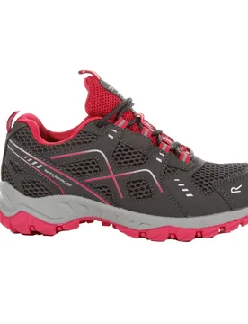 Kids Unisex Childrens/kids Vendeavour Walking Shoes (Granite/pink Potion) - Dark Grey - Size Uk 3 Infant - Regatta - FashionsVida