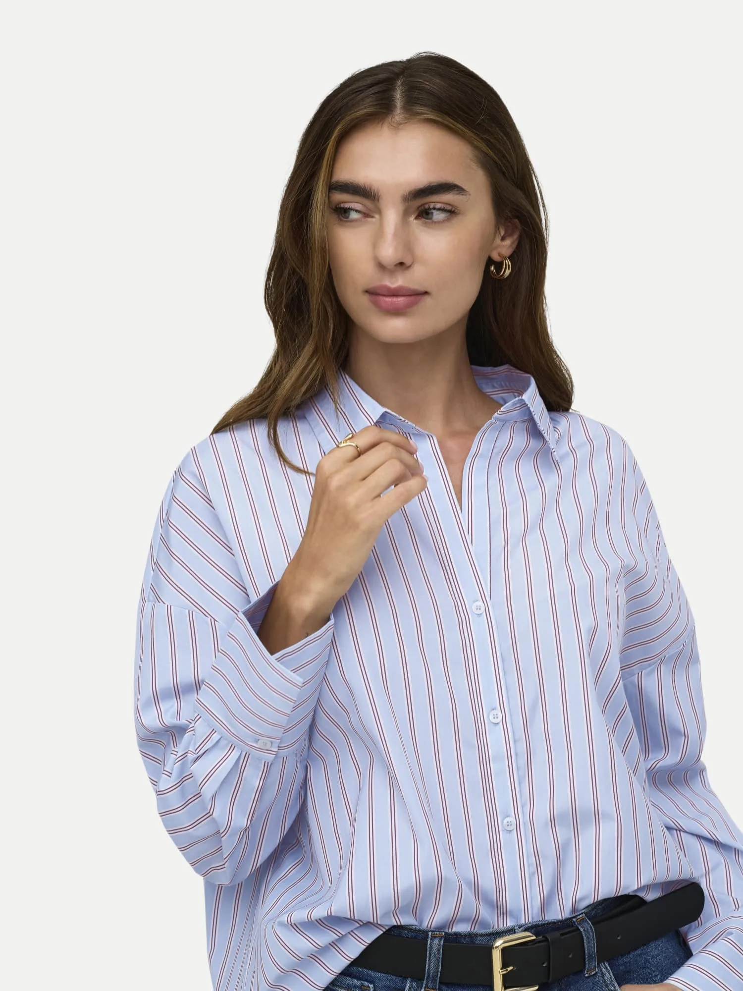 Hemdbluse ONLOREGON Gestreift Mehrfarbig S - Only - FashionsVida