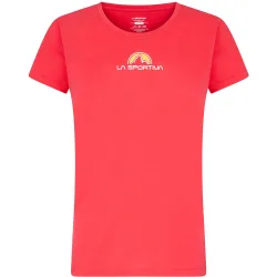 Camiseta de escalada de mujer Footstep Tee Hibiscus